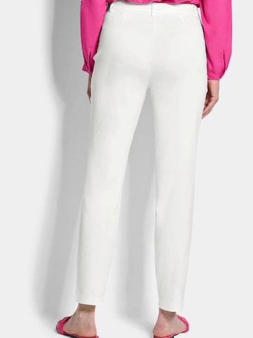 Goldner Slimfit Hose in Weiß