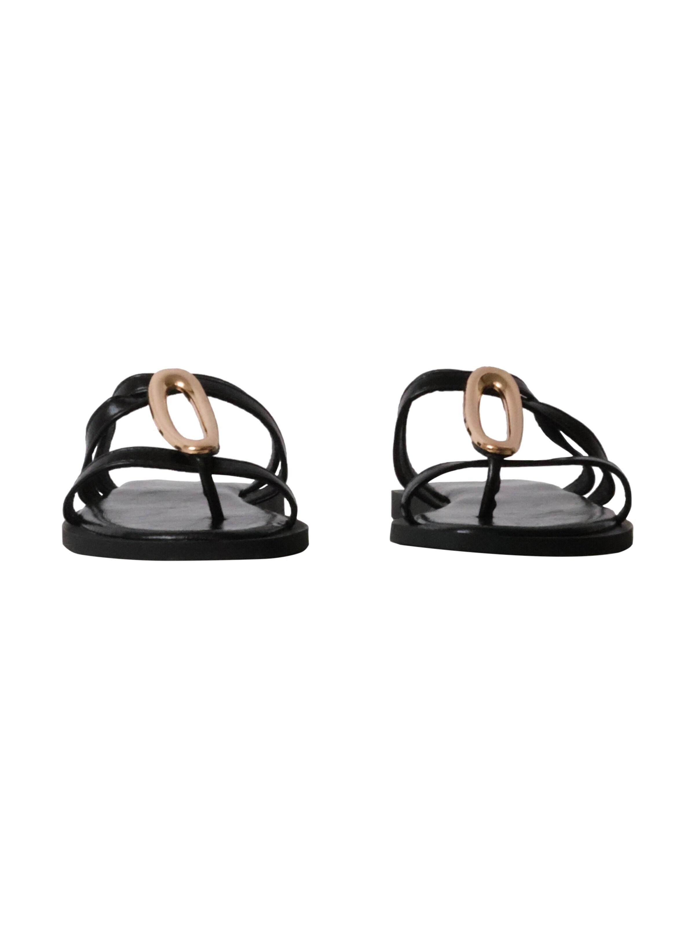 Sixth Sense - Sandalias 'Flache Slipper-Sandalen „Paris“' en negro
