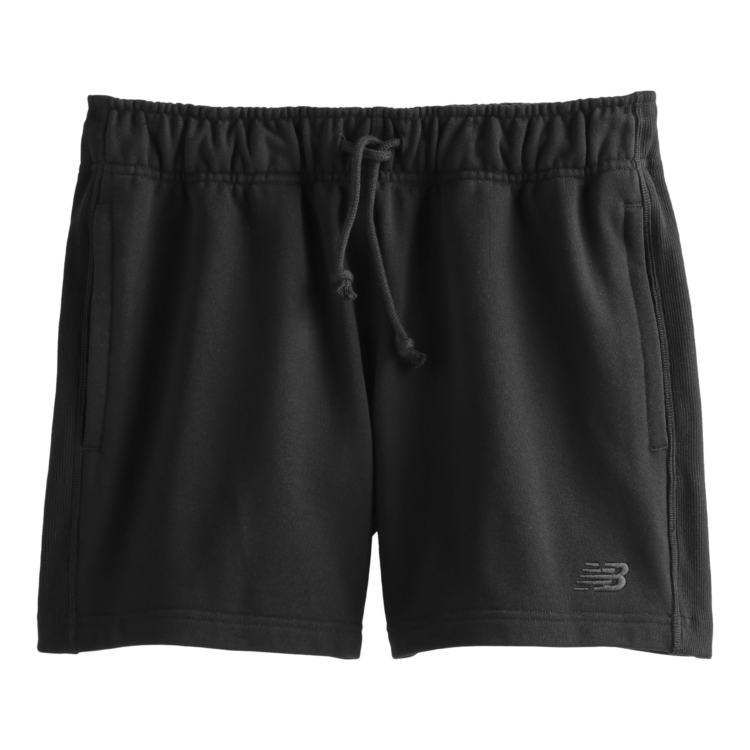 new balance - Loosefit Pantalón 'Athletics French Terry Short 5"' en negro: frente