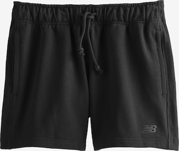 new balance - Loosefit Pantalón 'Athletics French Terry Short 5"' en negro: frente
