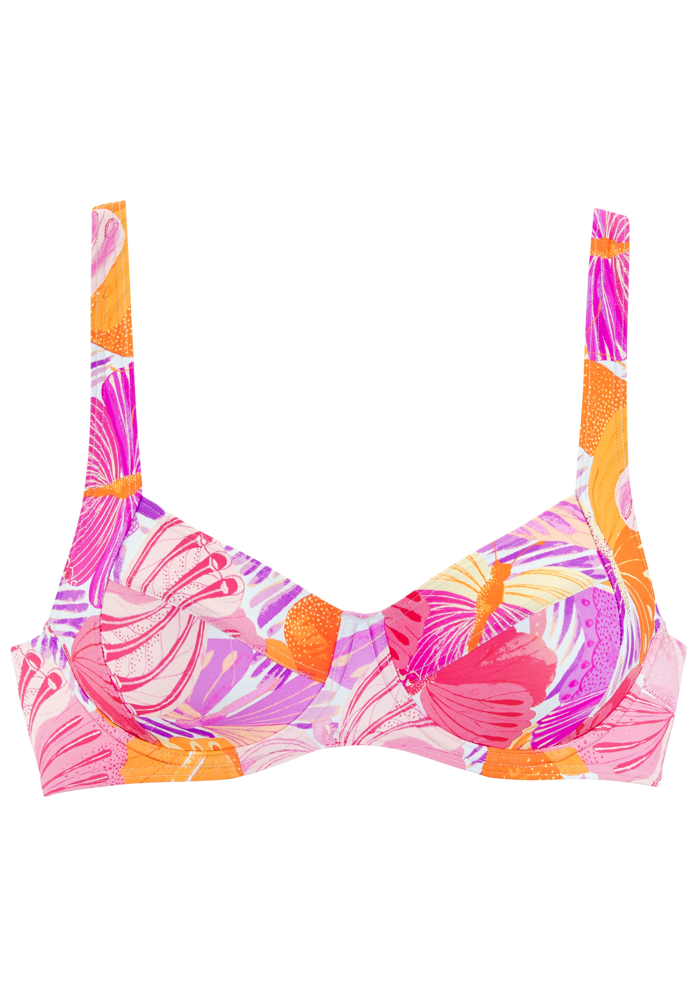 Sutien de tricou Sutien costum de baie de la SUNSEEKER pe roz: față