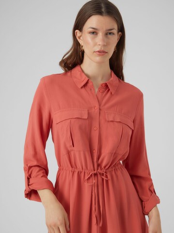 VERO MODA Shirt Dress in Red