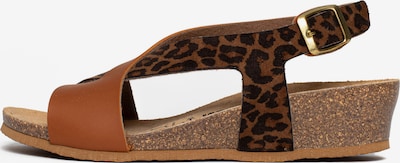 Bayton Sandale 'Salamanque' in 36 in camel / schwarz, Produktansicht
