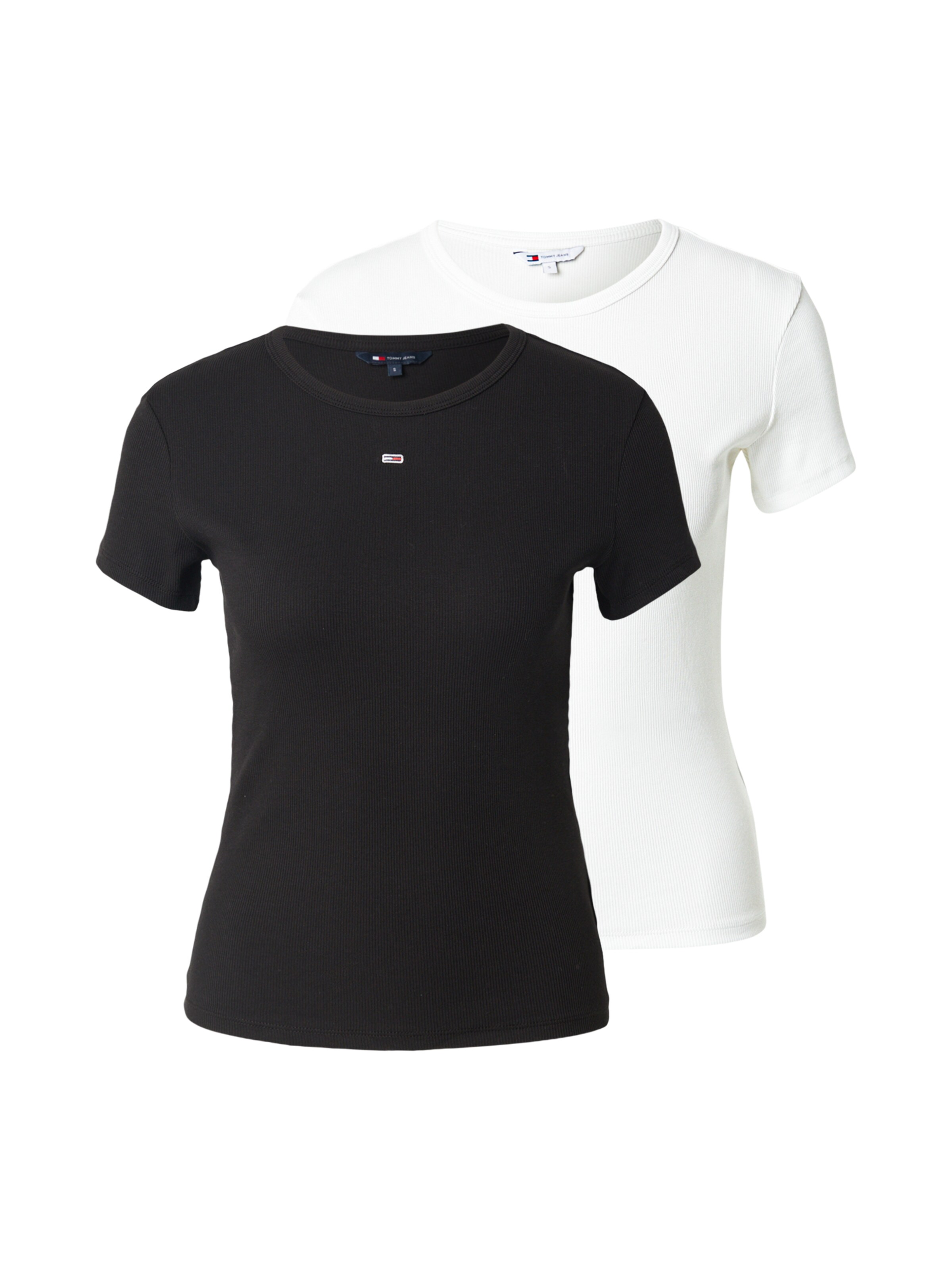 Tommy Jeans - Camisa 'ESSENTIAL' em preto: frente