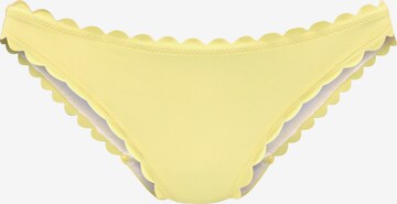 Bas de bikini LASCANA en jaune : devant