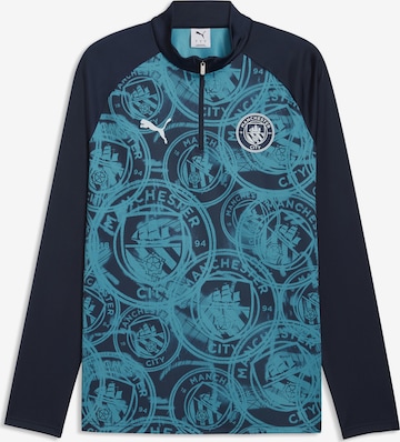 T-Shirt fonctionnel 'Manchester City' PUMA en bleu : devant