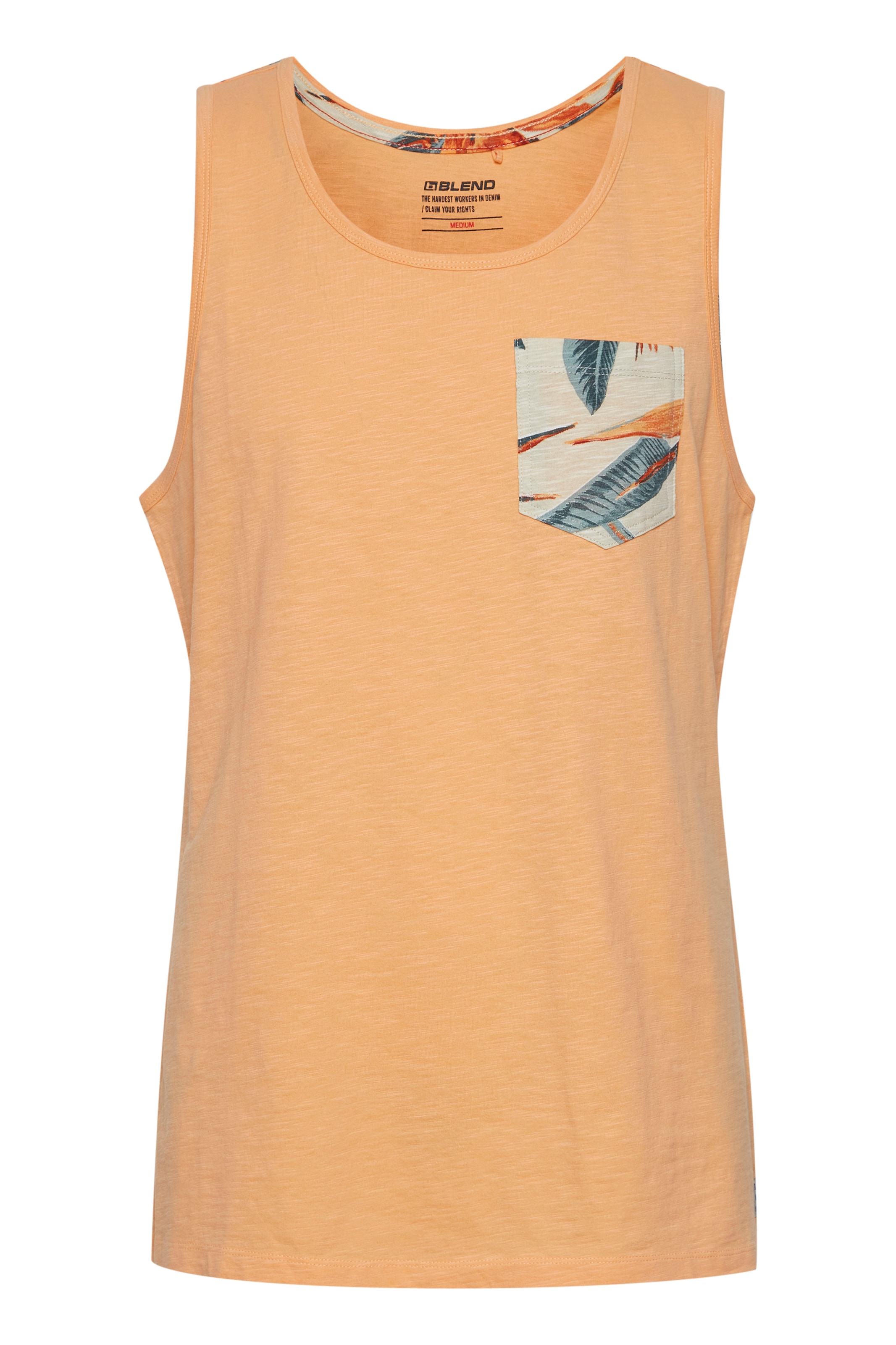 Maglietta 'Troppo' di BLEND in arancione: frontale