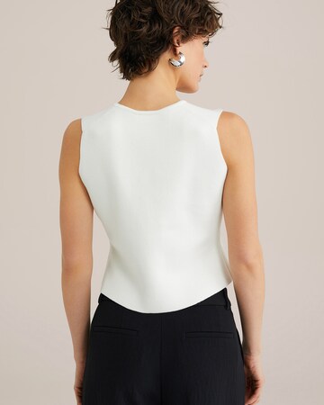 Gilet de costume WE Fashion en blanc
