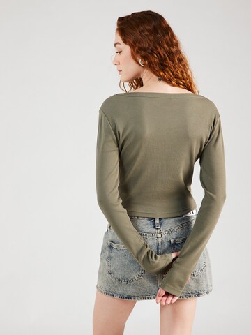 Calvin Klein Jeans Strikkejakke i grønn