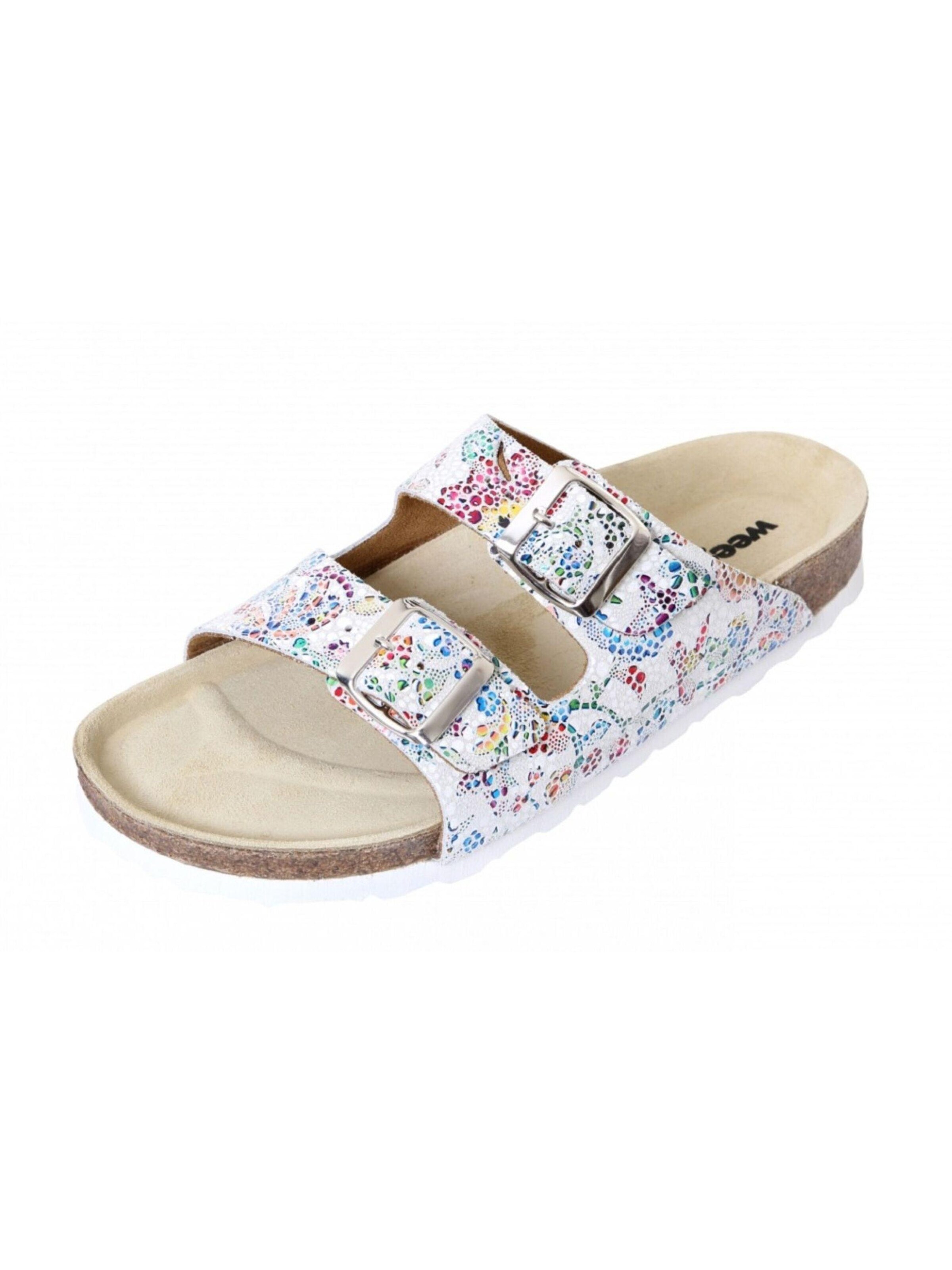 Weeger Sandale 'Bio Pantolette 11002-11'‌‌‌‌‌‌‌‌‌‌ in Weiß: Vorderseite