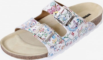 Weeger Sandale 'Bio Pantolette 11002-11' in Weiß: Vorderseite