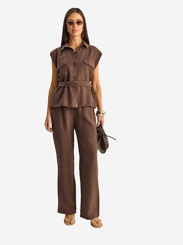 Bianco Lucci Pantsuit in Brown
