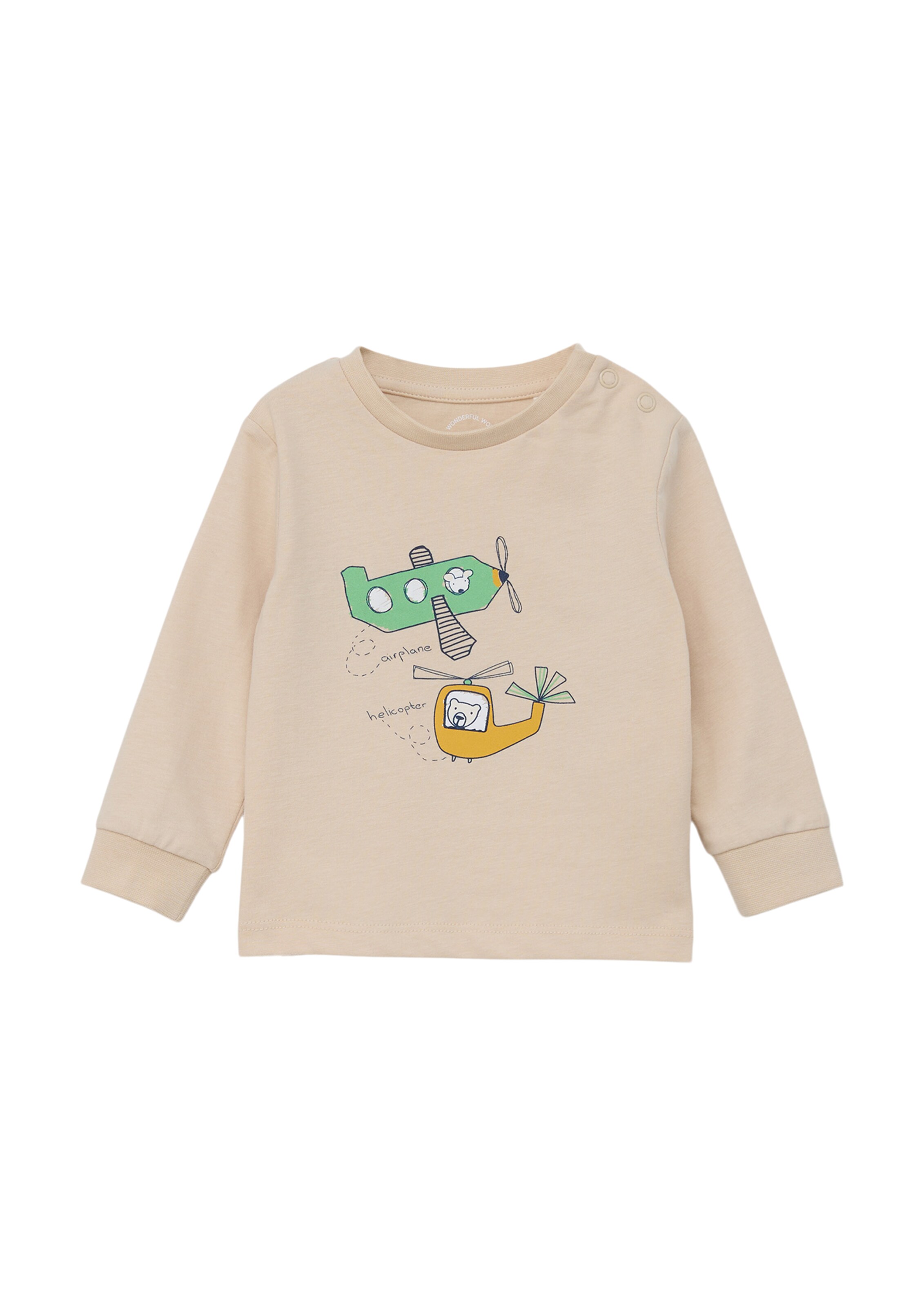 s.Oliver Shirt in Beige: voorkant