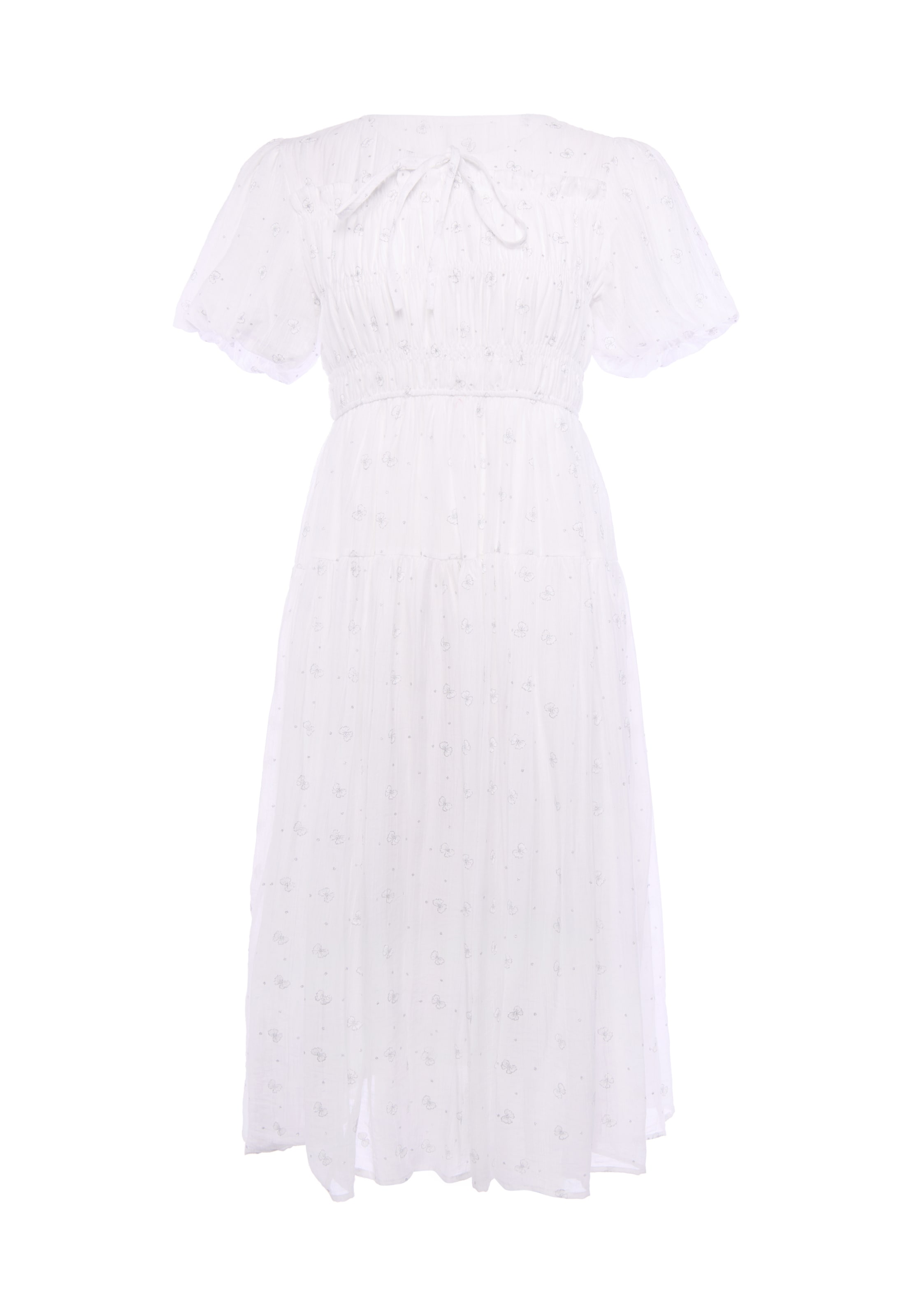 IZIA - Vestido en blanco: frente