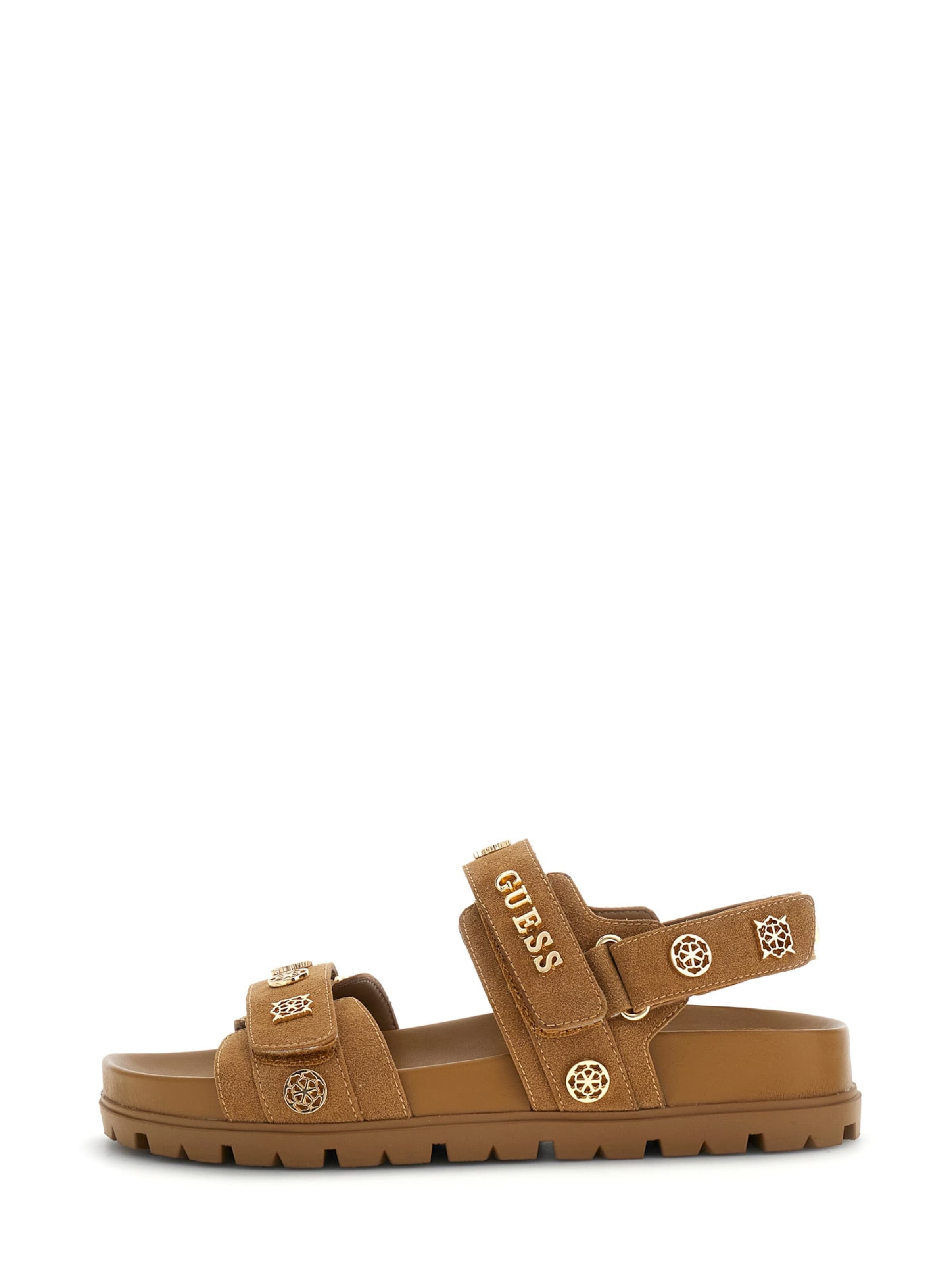 GUESS Босоножки с ремешком 'FLORIZI' в Коричневый