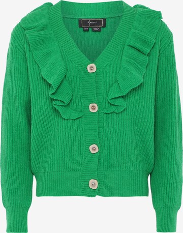 Cardigan faina en vert : devant