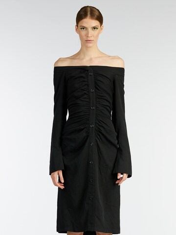 KAN Φόρεμα 'KEHENA' σε μαύρο: μπροστά