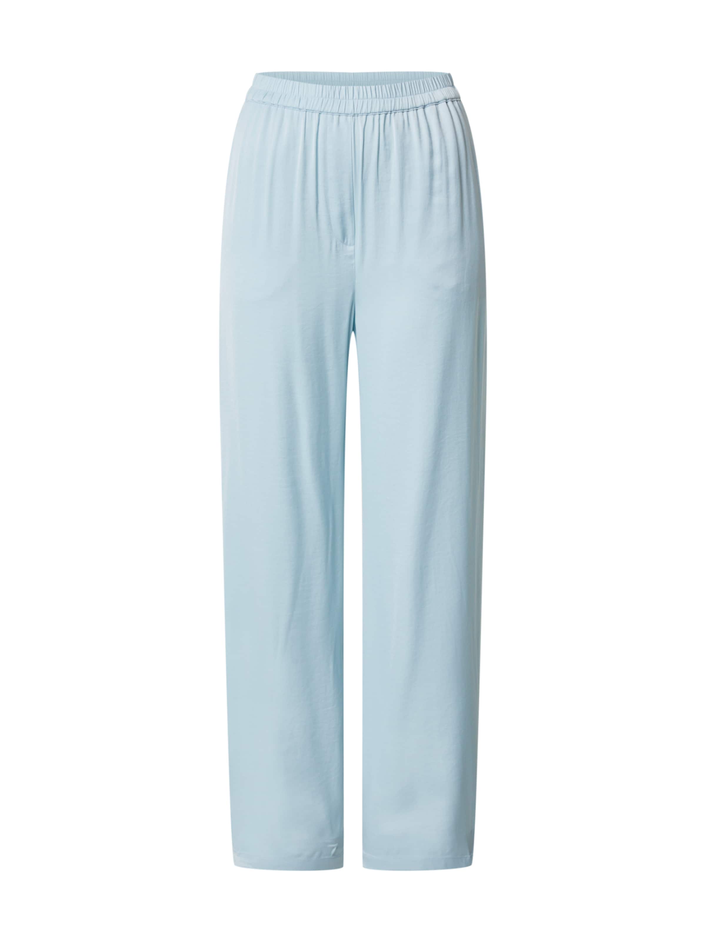 EDITED Широки крачоли Панталон 'Benja' в синьо: отпред