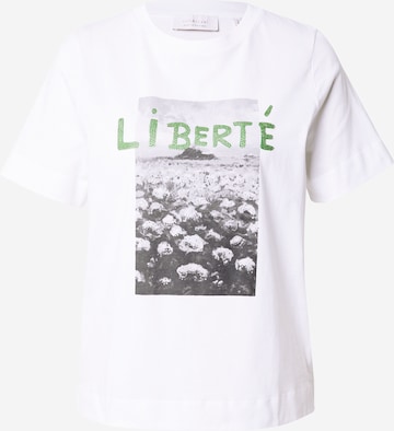 Rich & Royal Тениска 'Liberté' в бяло: отпред