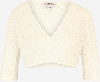 MARJO Trachten-pusero 'GL-8-Harisa-Lisa' värissä offwhite, Tuotenäkymä
