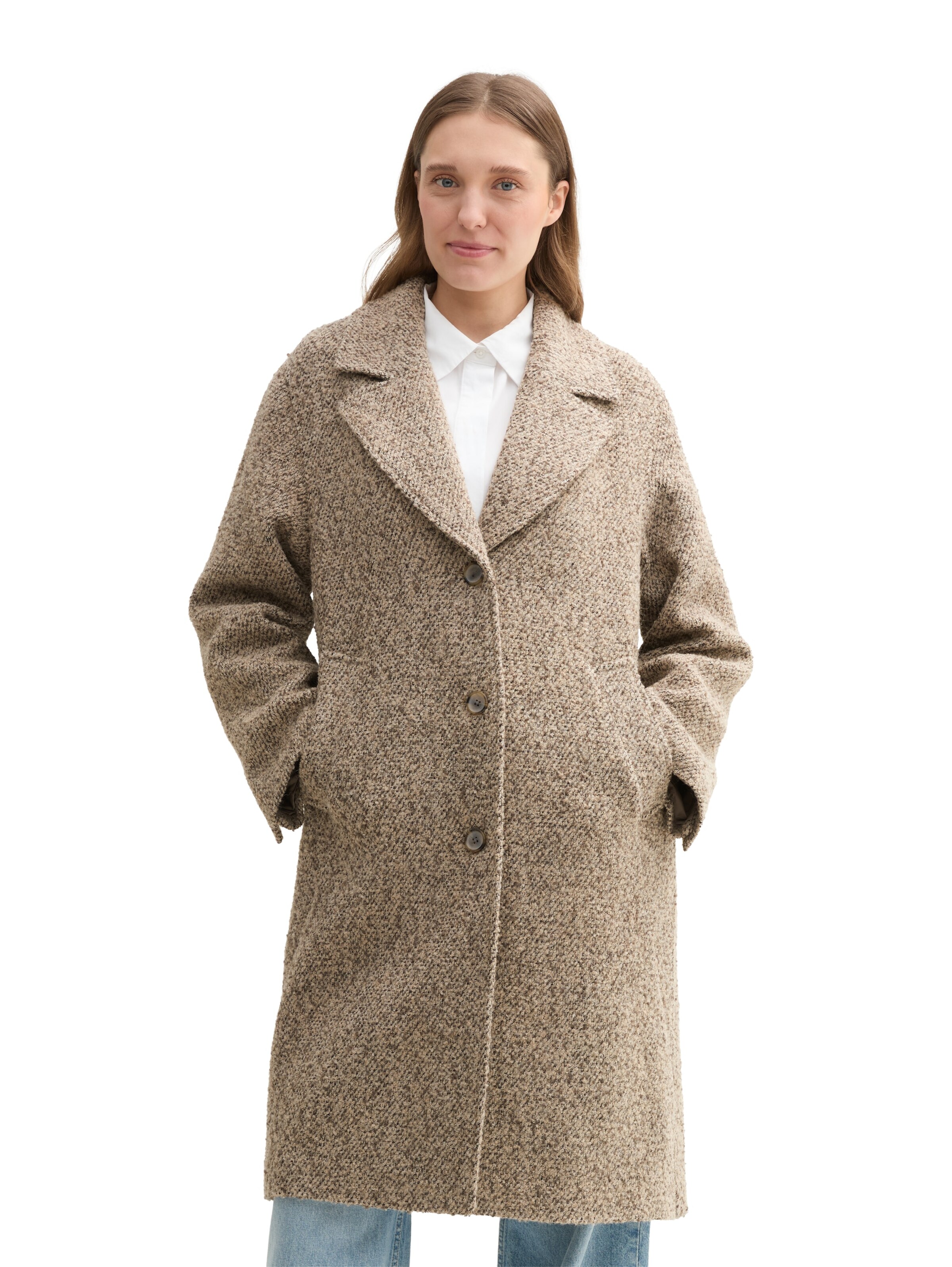 TOM TAILOR Mantel in Beige