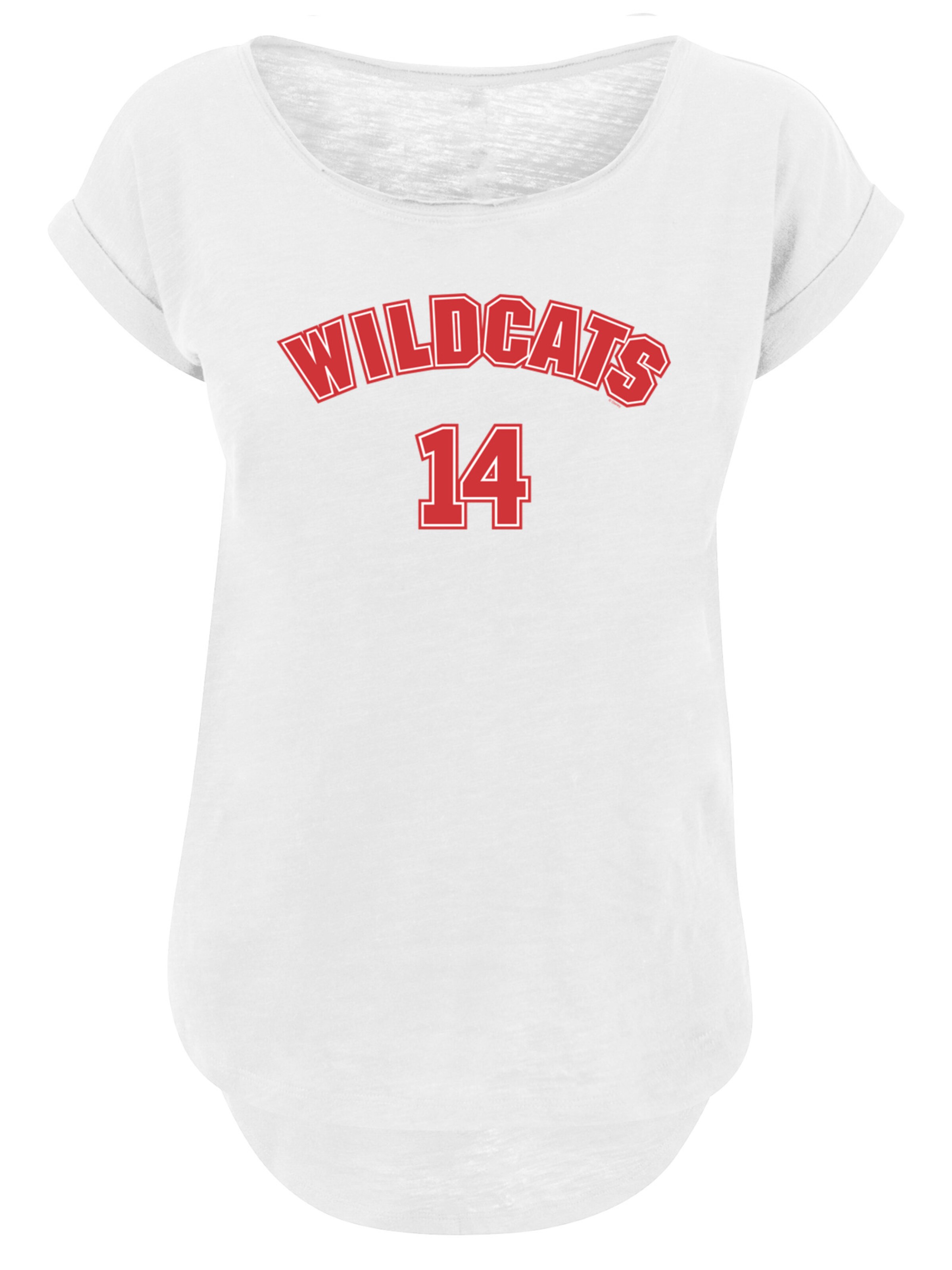 F4NT4STIC Shirt 'Disney High School Musical The Musical Wildcats 14' in Wit: voorkant
