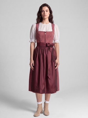SPIETH & WENSKY Dirndl 'Karma' in Red: front