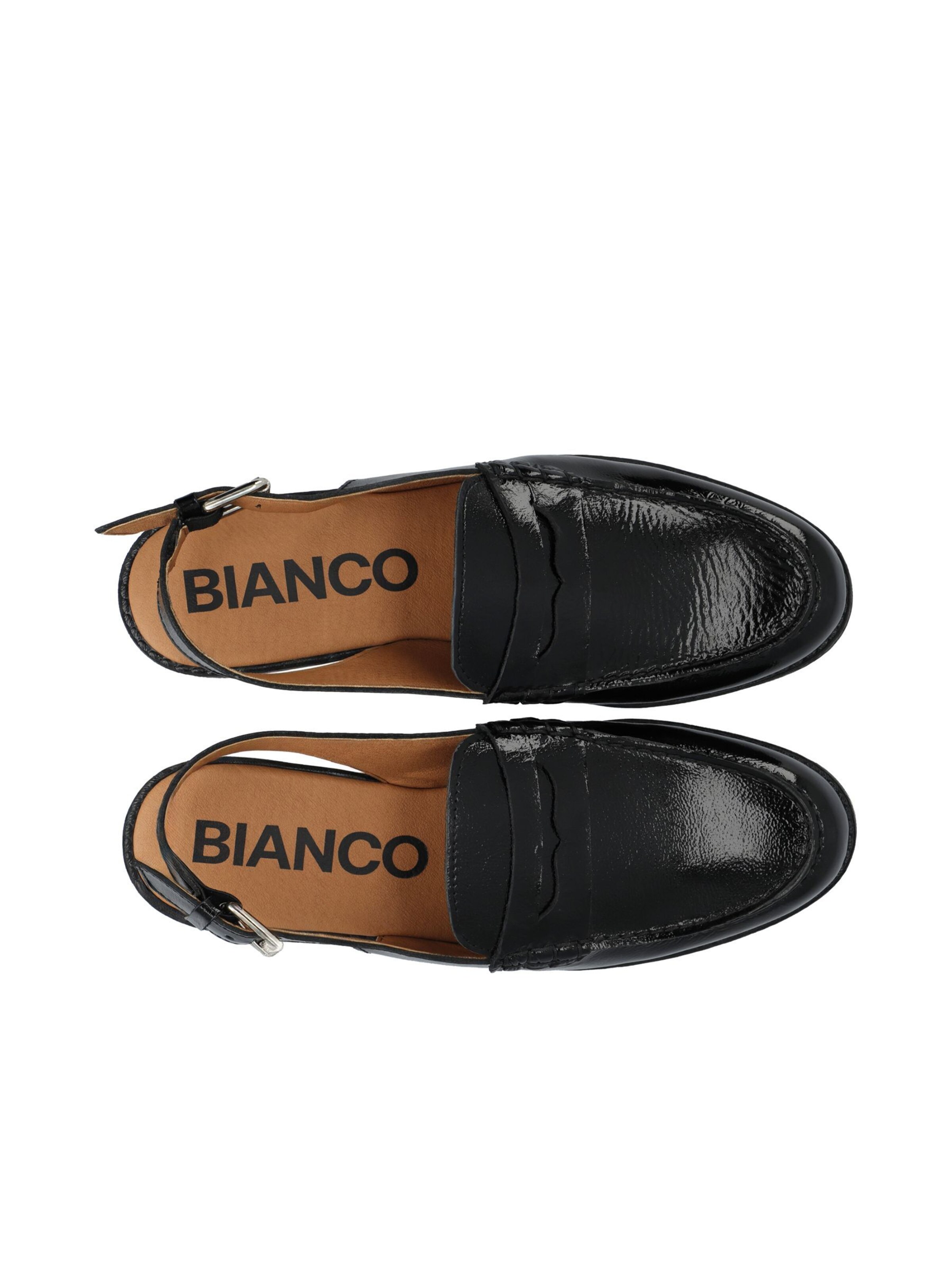 Bianco Ballerinasko med rem 'Pop' i sort