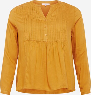 Camicia da donna 'Eva' di ABOUT YOU Curvy in giallo: frontale