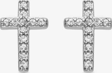 Boucles d'oreilles 'Zudis' Luxenter en blanc : devant