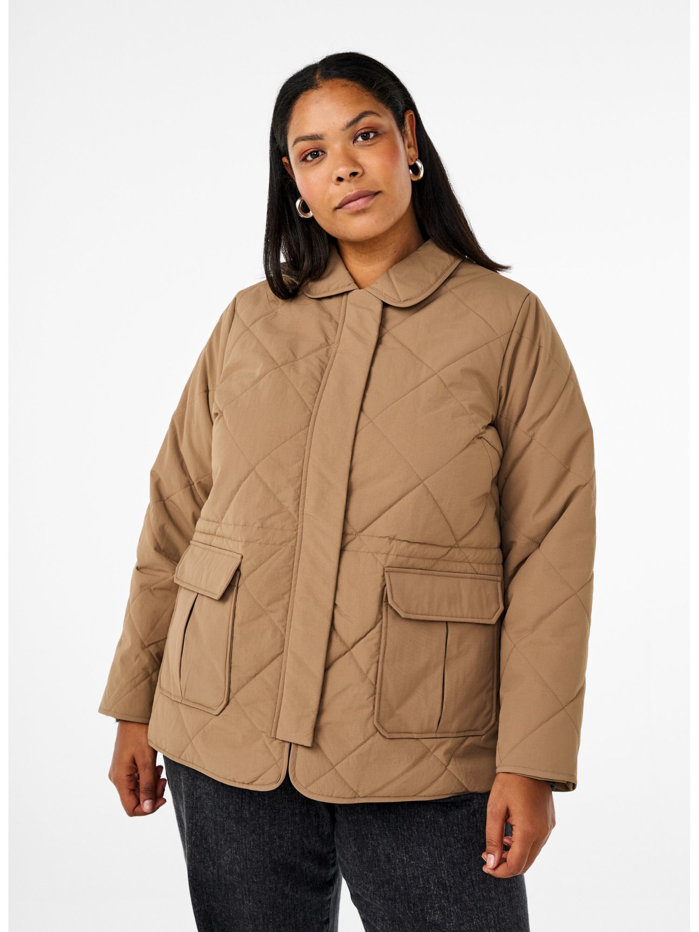 CLANE W COLOR STUDDED DRIZZLER JACKET新品 Dolcezza Jacket With Rhinestone Detailing - Style 26210 (Coral