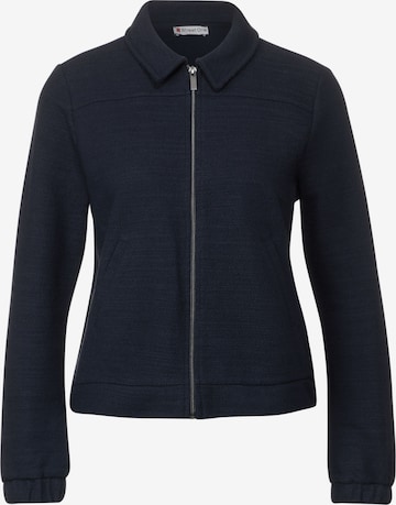 STREET ONE Sweatjacke in Blau: predná strana