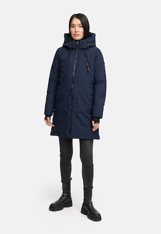 Manteau d’hiver 'Winterzart 14' NAVAHOO en bleu : devant