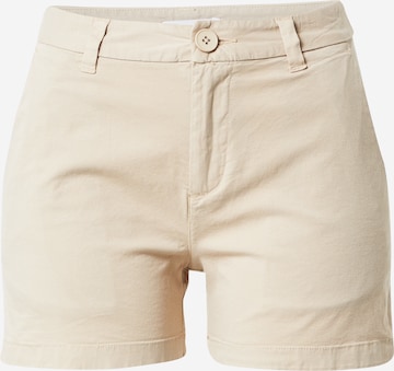 KnowledgeCotton Apparel Chino 'Willow' in Beige: voorkant