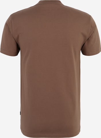 Cleptomanicx Shirt 'Embro Gull' in Brown