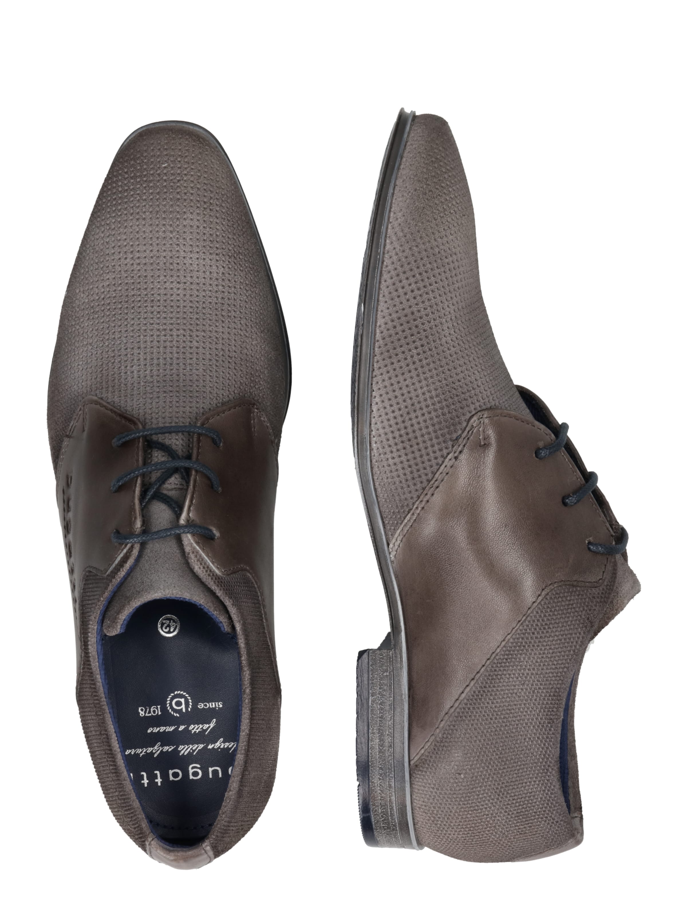 bugatti Schnürschuh in Grau