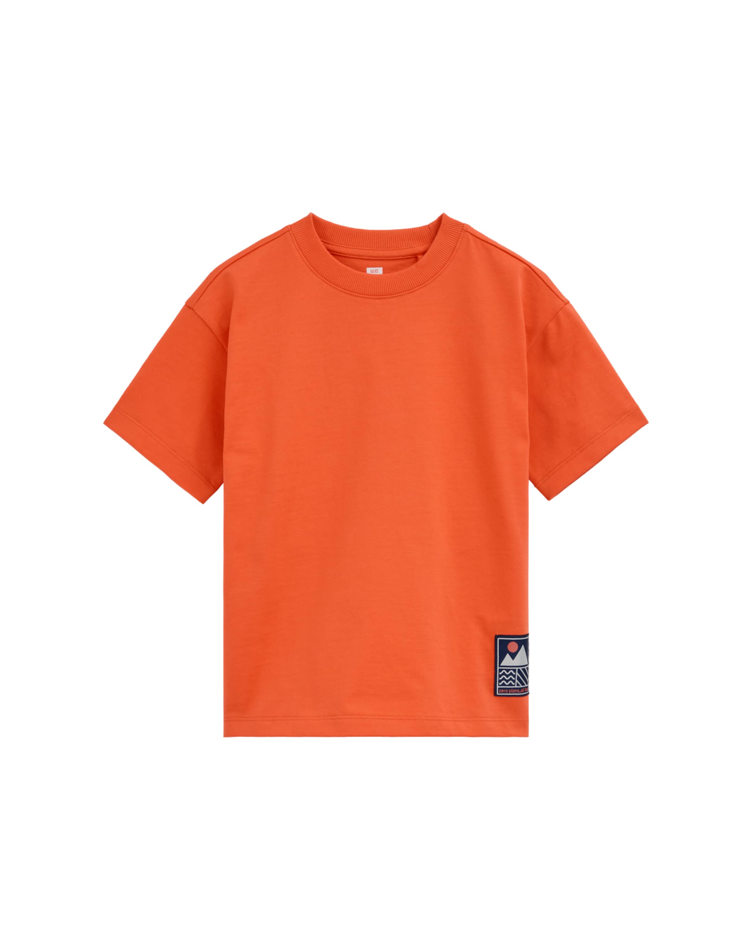 WE Fashion Shirt in Oranje: voorkant