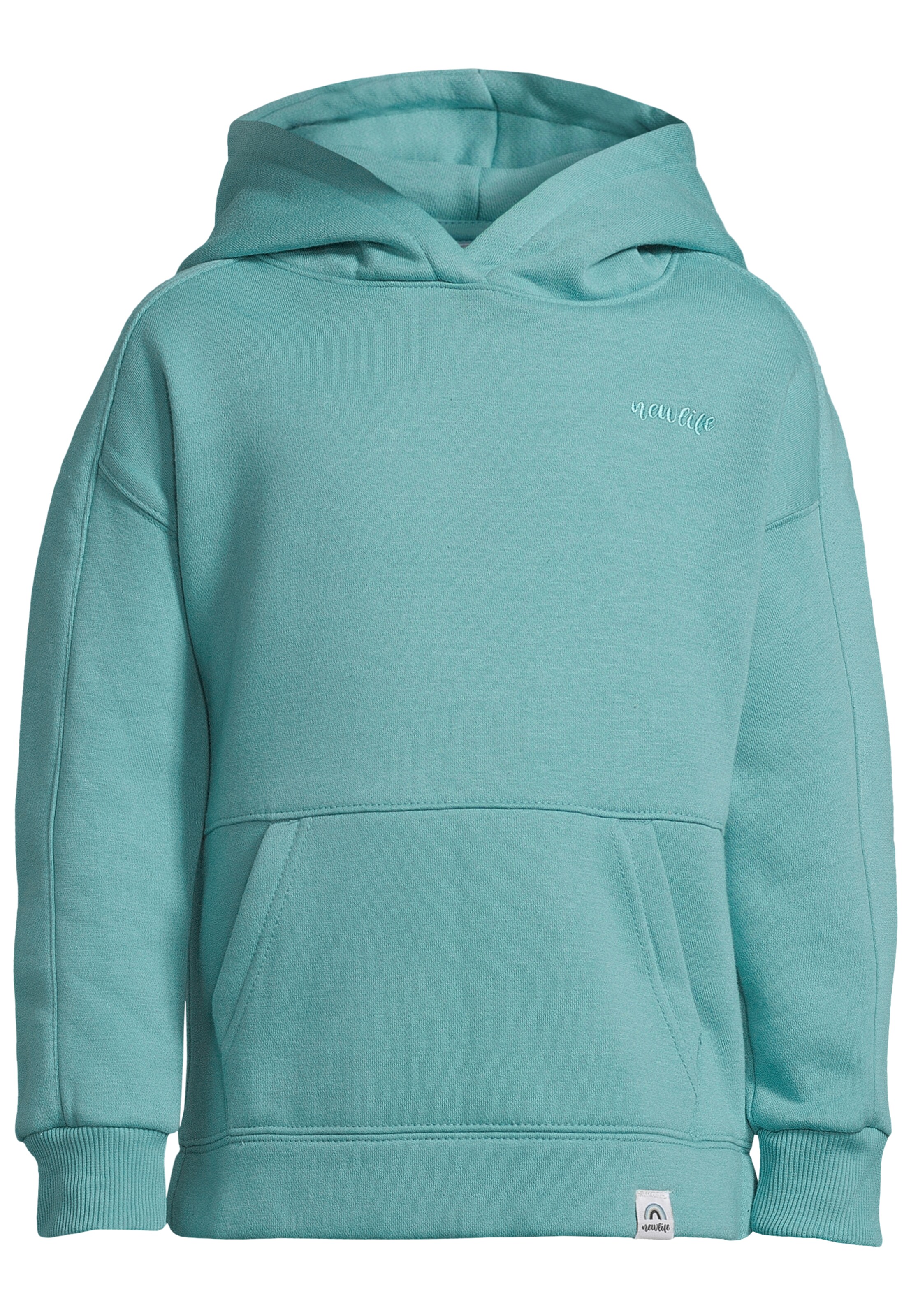 New Life Kapuzensweatshirt in Blau: Vorderseite