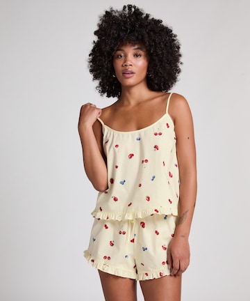 Hunkemöller Pyjamashirt in Gelb