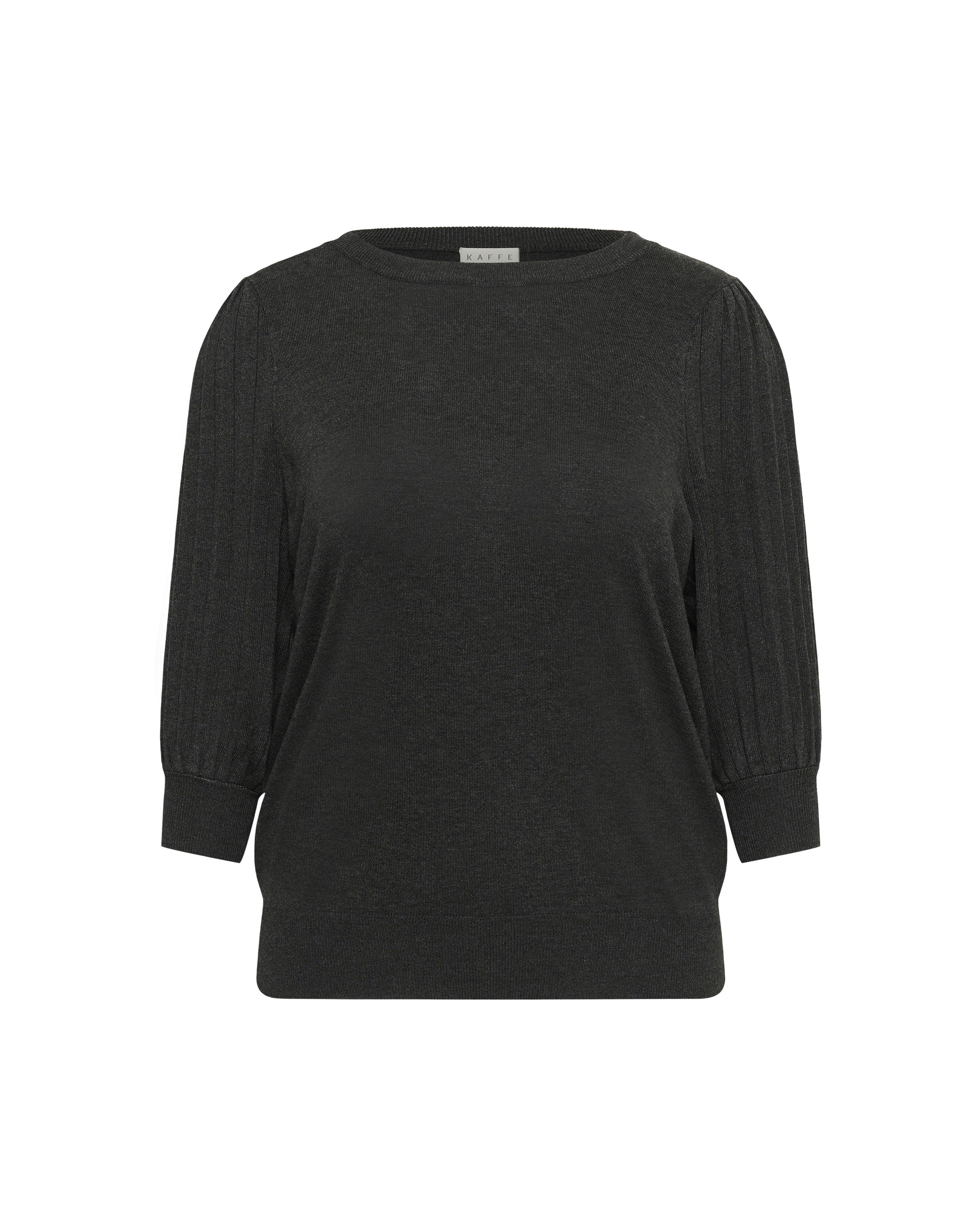 KAFFE CURVE Sweater in Grey: front