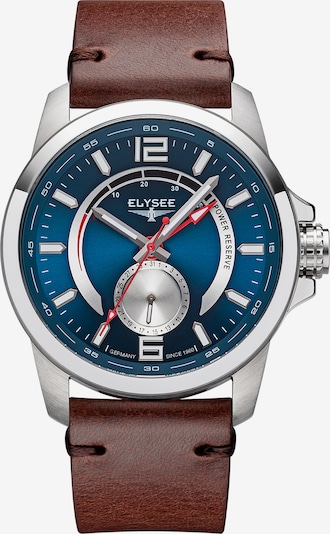 ELYSEE Analoog horloge 'Ziros Power' in de kleur Blauw / Bruin / Zilver, Productweergave