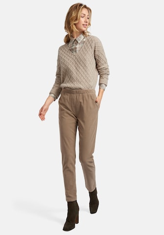 Peter Hahn Slimfit Broek in Beige