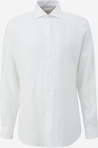 s.Oliver BLACK LABEL Regular fit Button Up Shirt in White: front