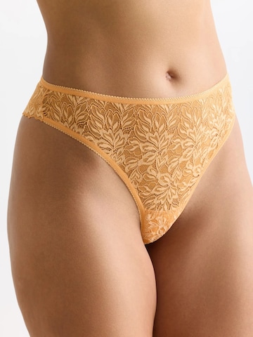 Erlich Textil String 'Iconic Lace' in Yellow: front