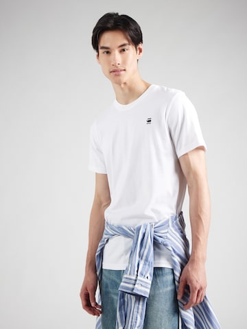 G-STAR Тениска 'Graw' в бяло: отпред