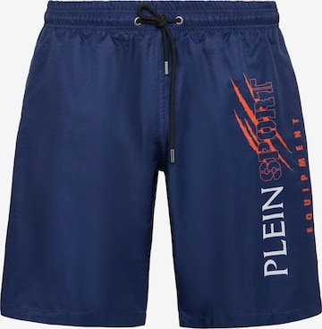 Plein Sport Swimming shorts 'Scratch' in Blue: front