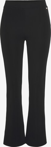 LASCANA Flared Trousers in Black: front