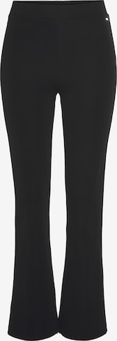 LASCANA Flared Pants in Black: front