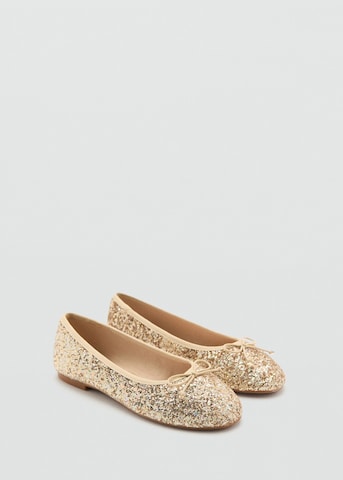 MANGO KIDS Ballet Flats 'Glit' in Gold