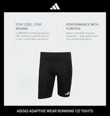 ADIDAS PERFORMANCE Skinny Sportbroek 'ADI365' in Zwart